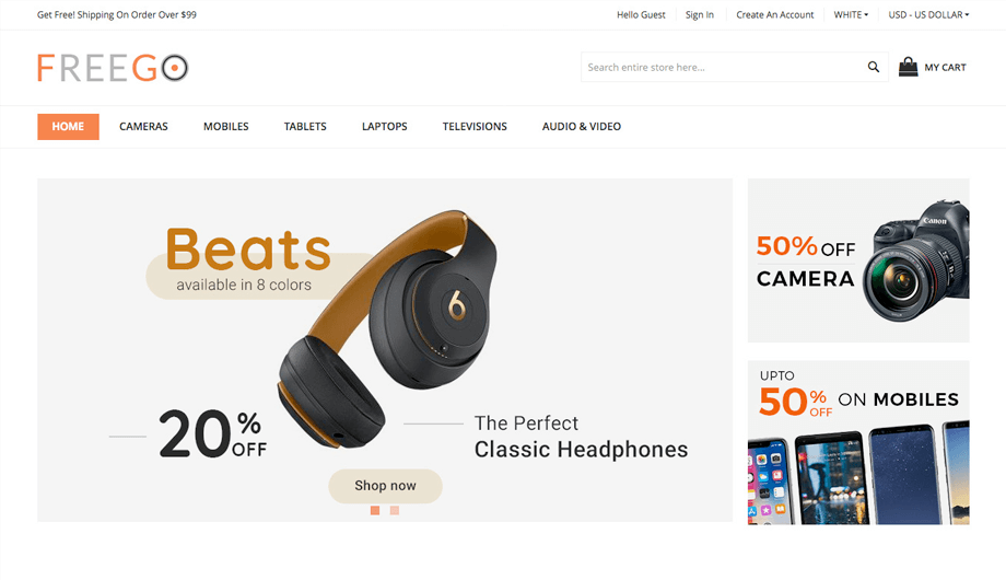 FreeGo theme for Magento 2 FreeGo theme for Magento