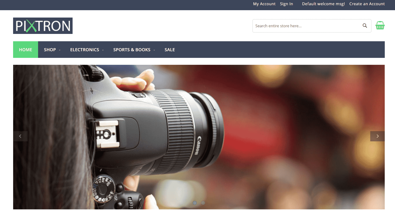 Pixtron theme for Magento 2 Pixtron theme for Magento