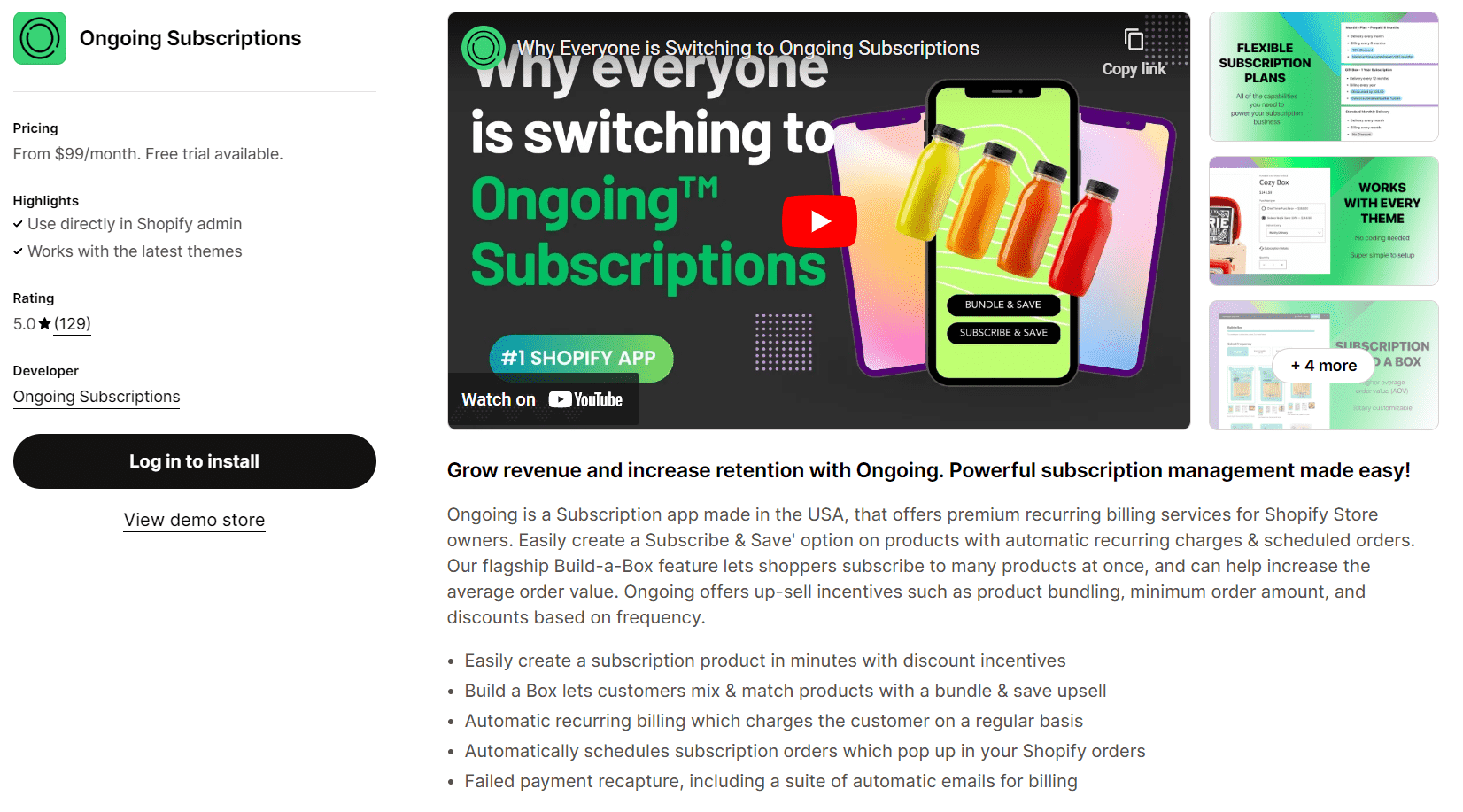 Ongoing Subscriptions