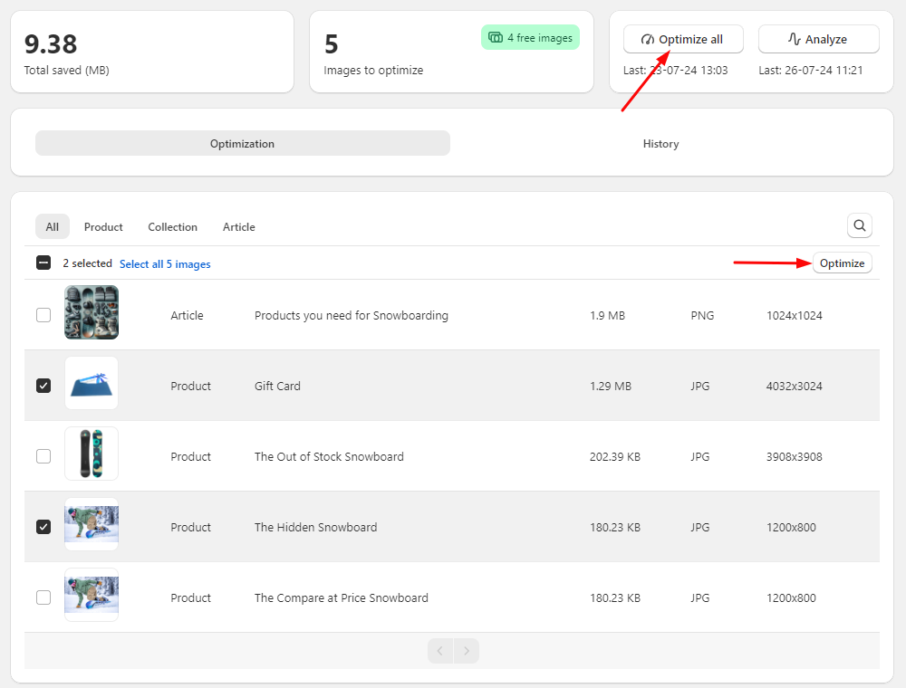 Shopify Image Optimizer - Image Compression