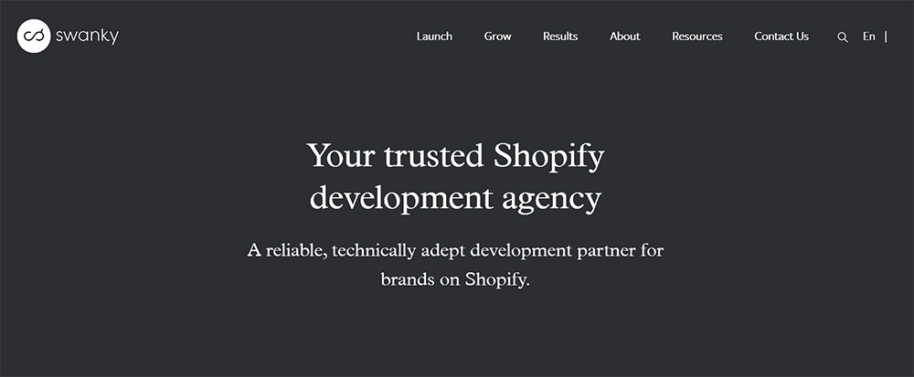 Shopify plus agencies - Swanky Swanky shopify plus agency