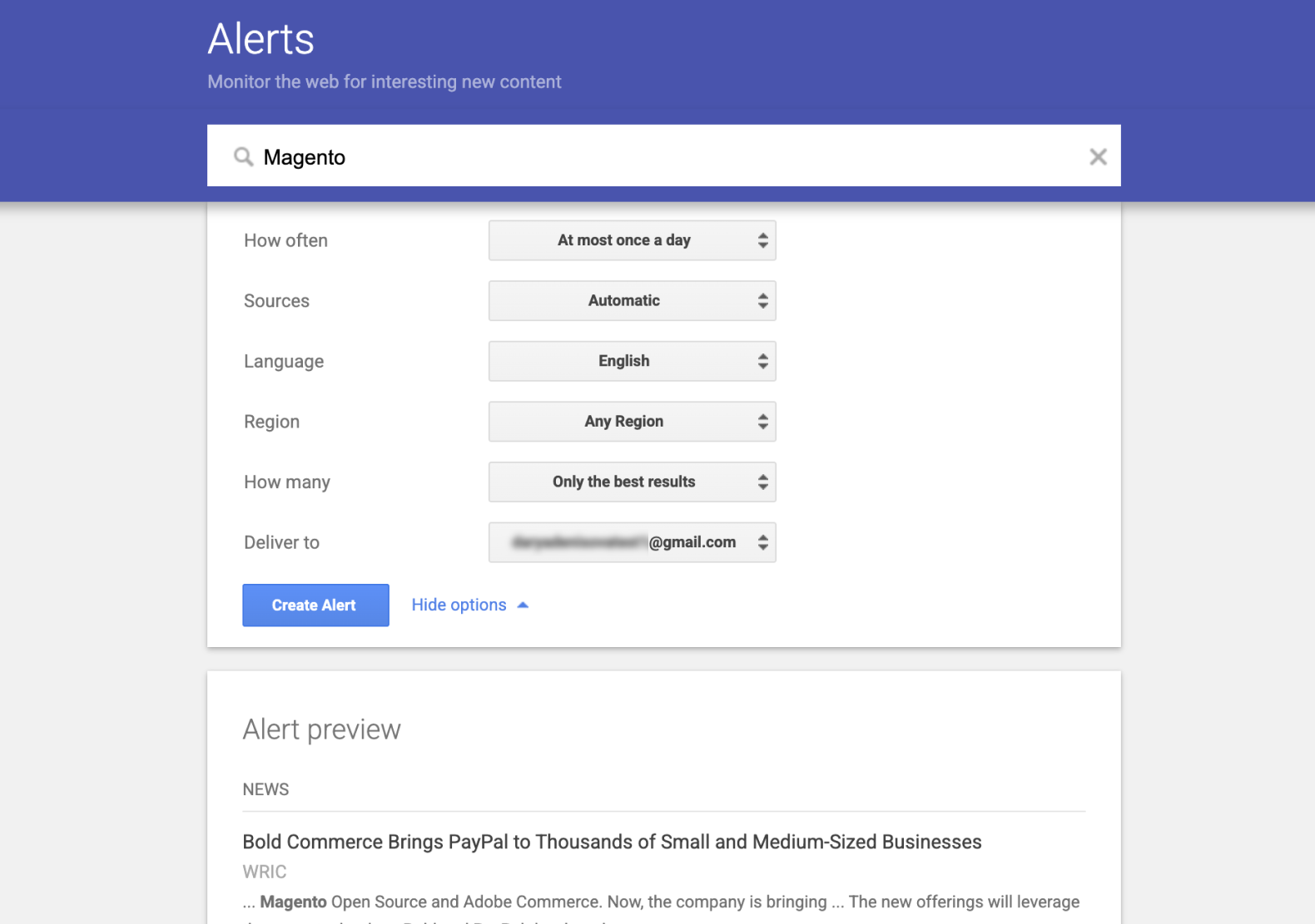 How to Set Up Google Alerts Step 4 How to Set Up Google Alerts 4