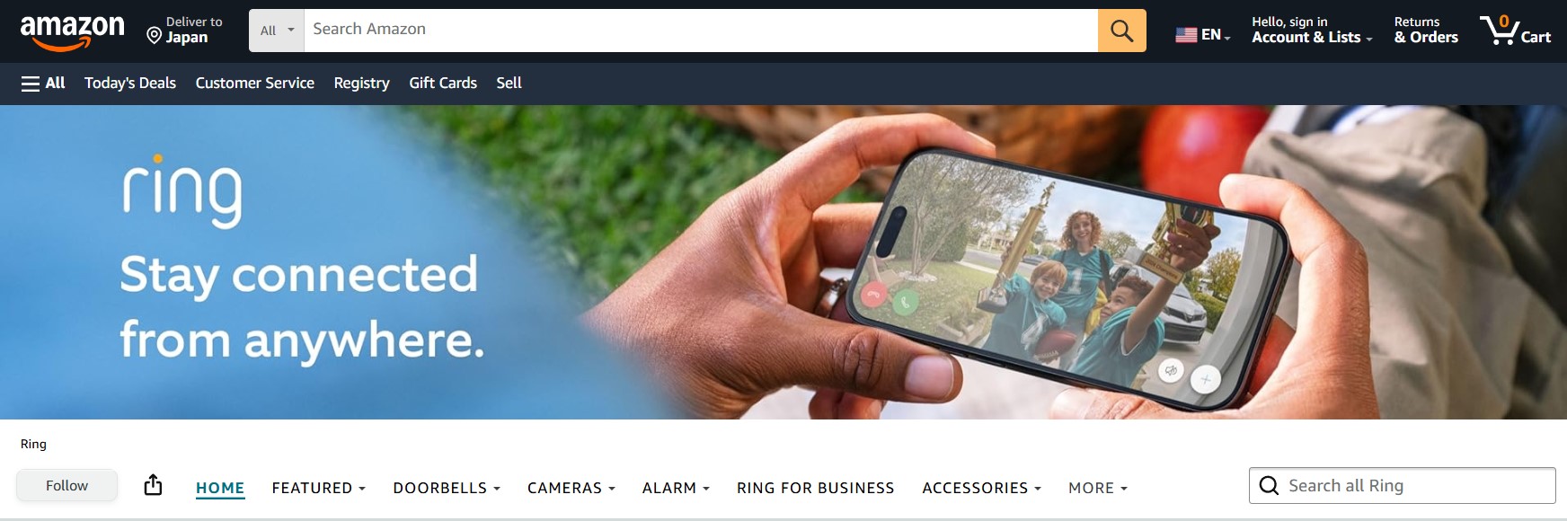 Ring amazon storefront