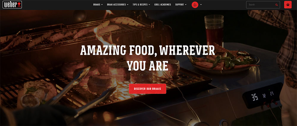 Best WooCommerce Websites: Weber South Africa