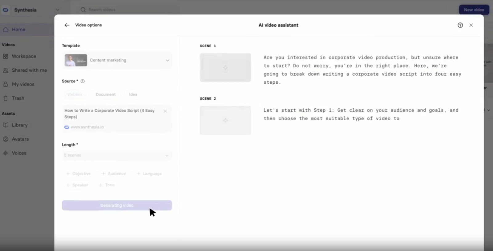 AI tools - Synthesia