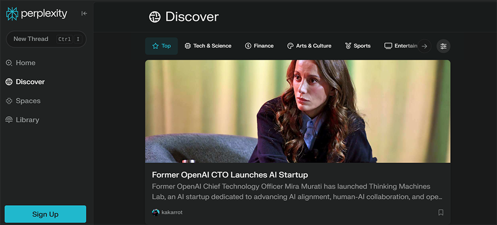 Best ChatGPT apps - Perplexity AI