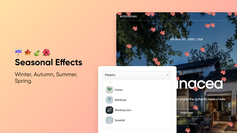 Website Animated Effects - Ecwid