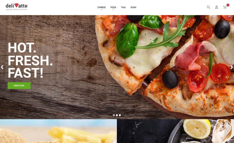 Food Delivery Online Services Magento Theme