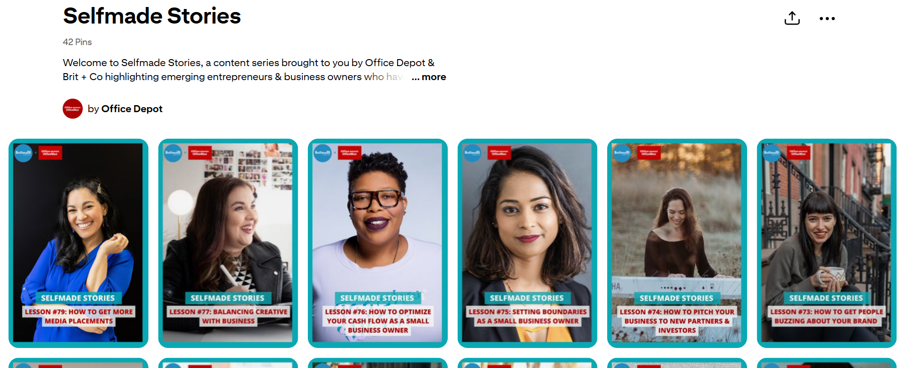 Feature great industry people - a Pinterest board idea