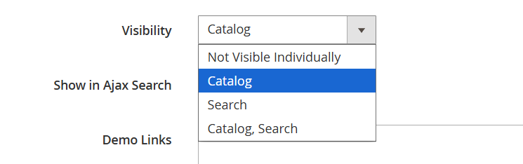 A/B test page visibility setting
