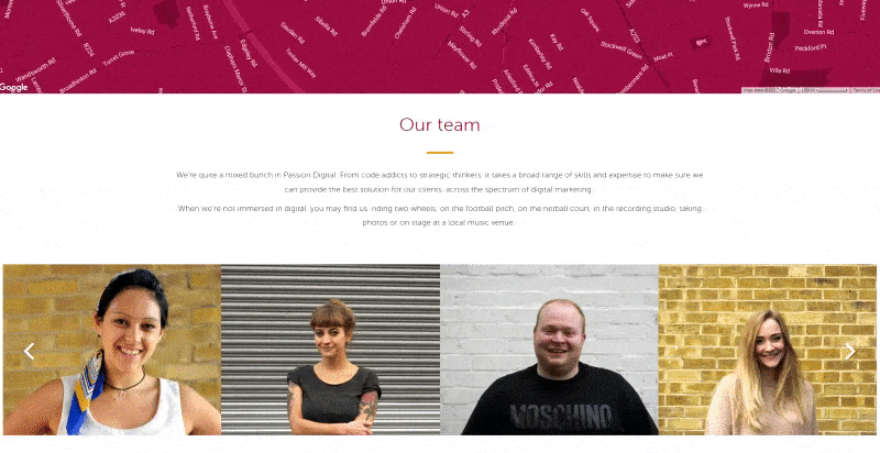 passion digital cool staff page