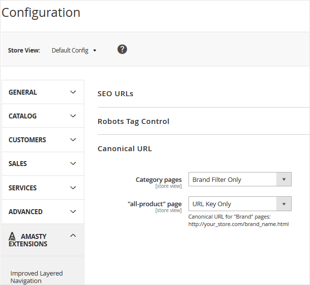 navigation m brand seo settings canonical new navigation m2 brand seo settings canonical new