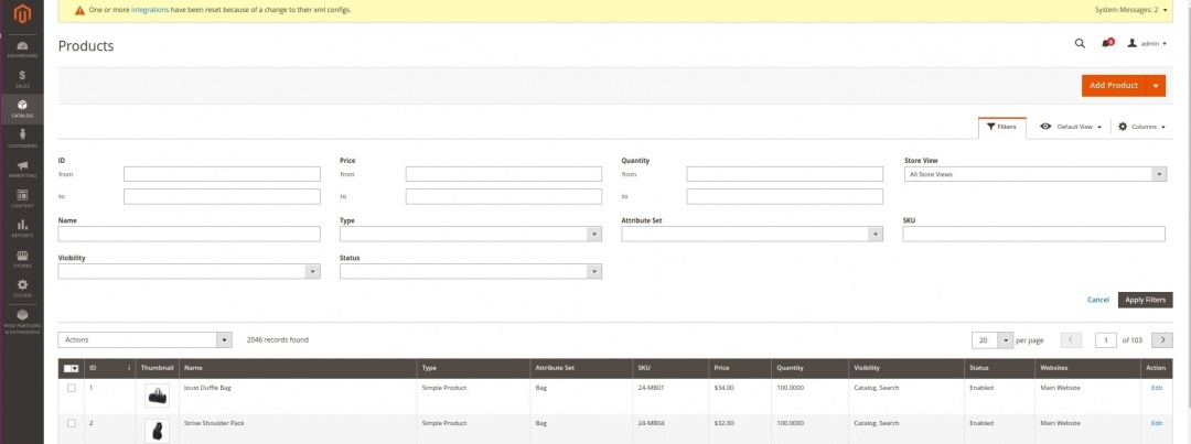 the tag filters name adds the filters button in magento 2 the tag filters name adds the filters button in magento