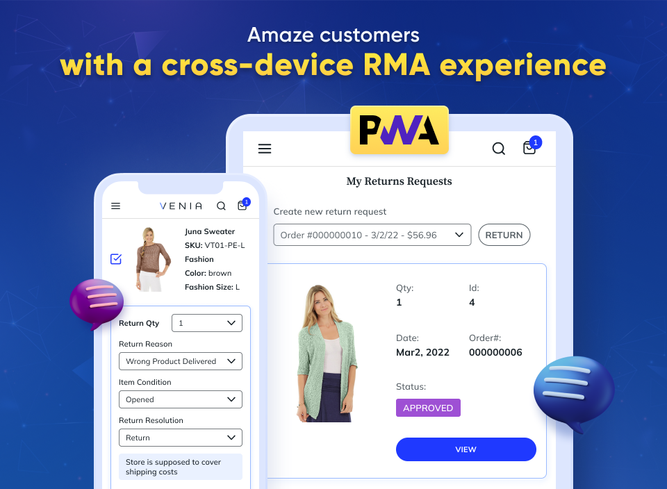 offer a flawless Magento 2 RMA experience on mobiles
