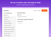 role name 1 advanced permissions