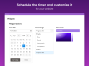 Schedule a timer and customize it