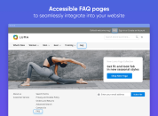 Accessible FAQ pages