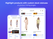 display custom stock status labels on category pagees