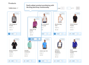 reorder products via drag-and-drop