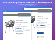 replace prices with custom text