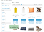 add products to registry from the category page