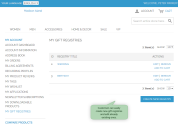 gift registries list