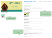 specify all necessary gift card options before adding it to cart