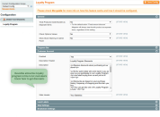display settings of loyalty program terms