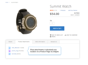 show attachments on product pages
