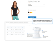 show detailed product information and motivate customers to buy faster