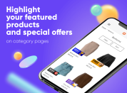 promote particular products on category pages