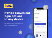 enable one-click login with pwa add-on for social login