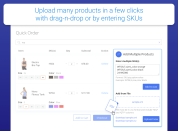 insert multiple sku or upload csv and xml files to add products