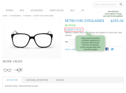display links leading to offline stores on product pages