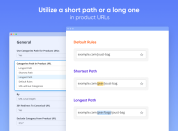 choose shore or a long path for product URLs