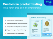customize product listing with virtual merchandiser