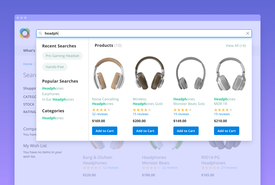 magento 2 product search