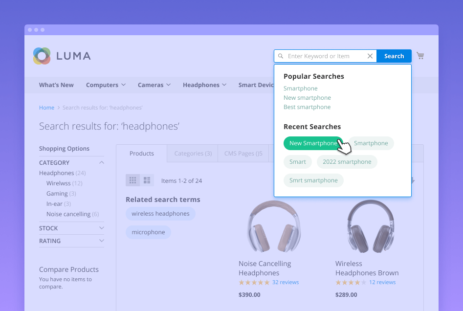 magento 2 search suggestions