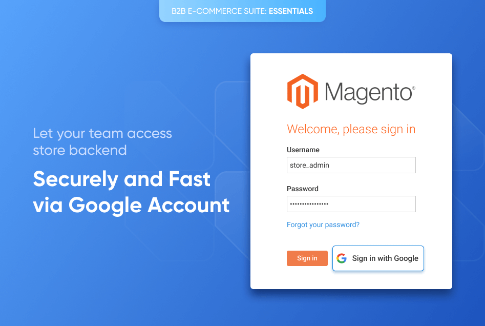 magento google login