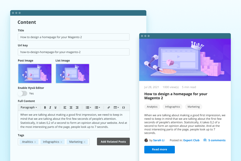 magento 2 news extension
