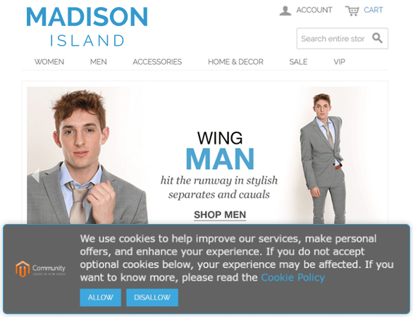 gdpr provide cookie usage control