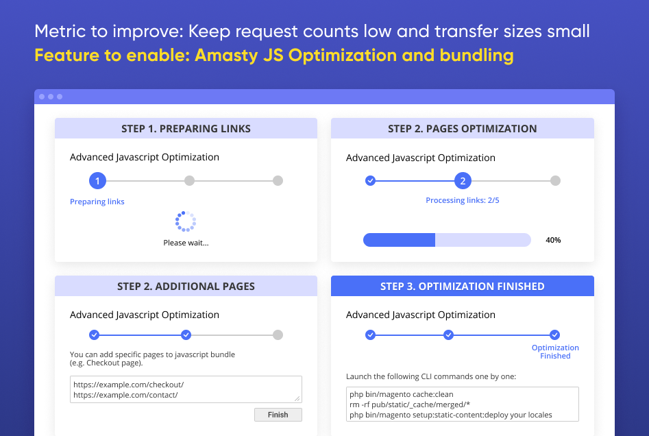 magento 2 keep request counts low