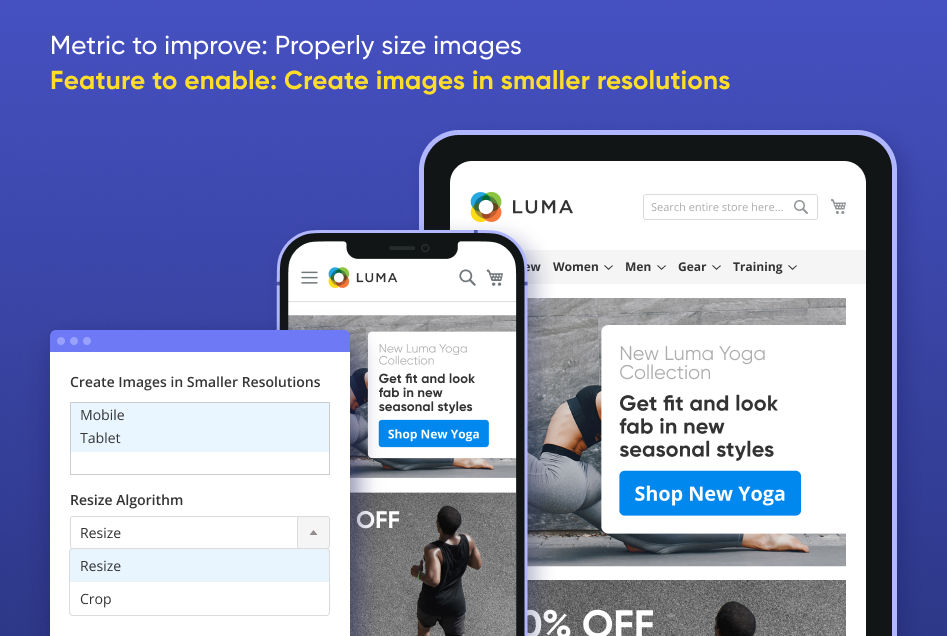 magento 2 properly size images