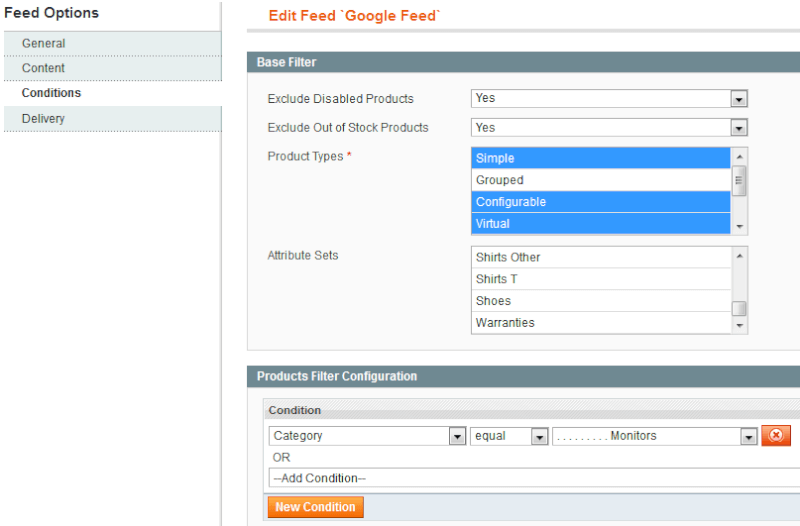 Magento product feed - Amasty